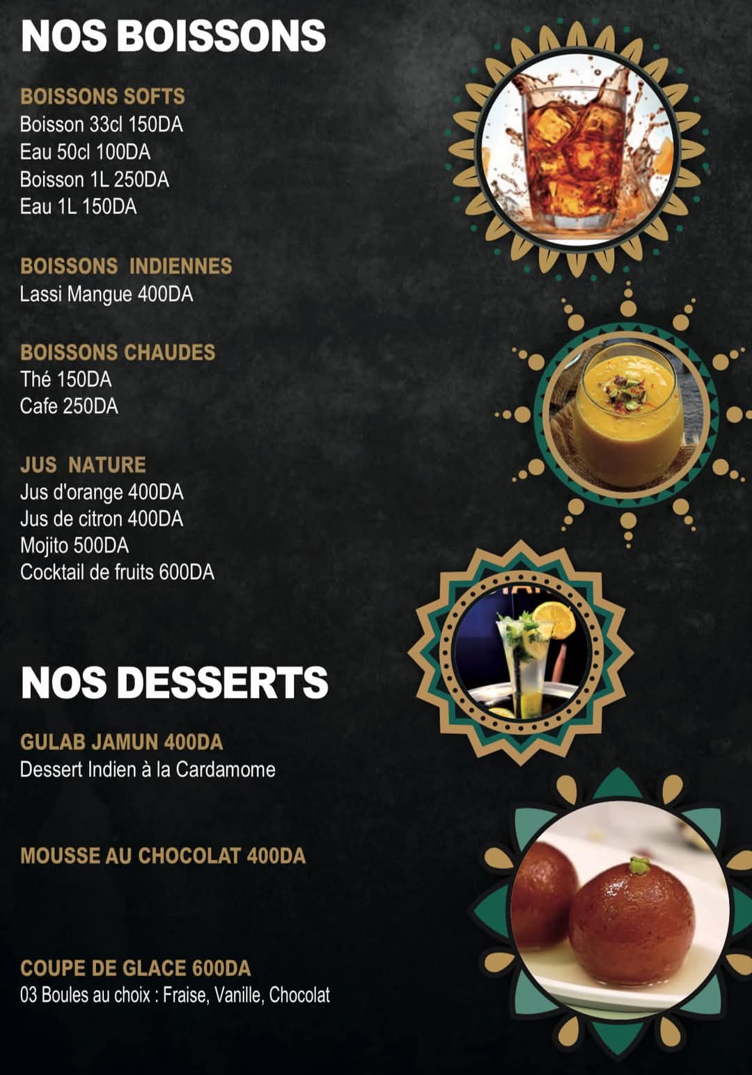 menu picture